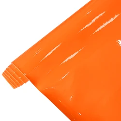 12*54 inch Glossy Mirrored Faux Leather Solid Color Vinyl Fabric Soft Synthetic PU Leather Roll