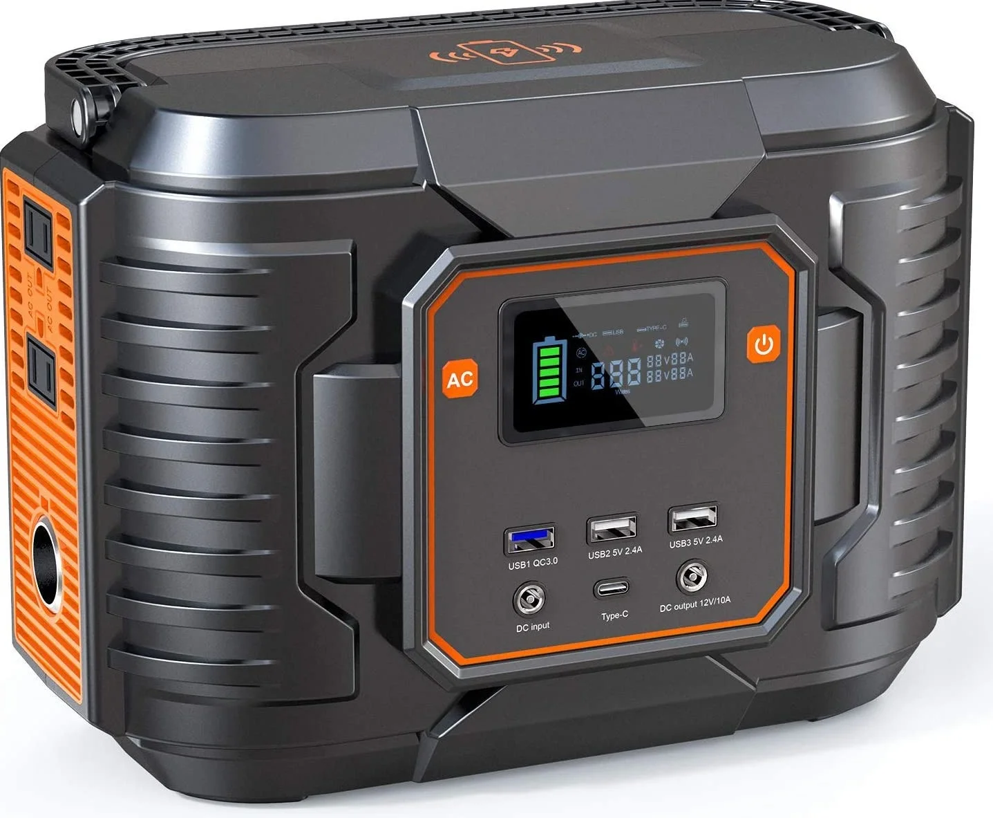 Portable Power Station 555Wh Solar Generator for Outdoor Camping