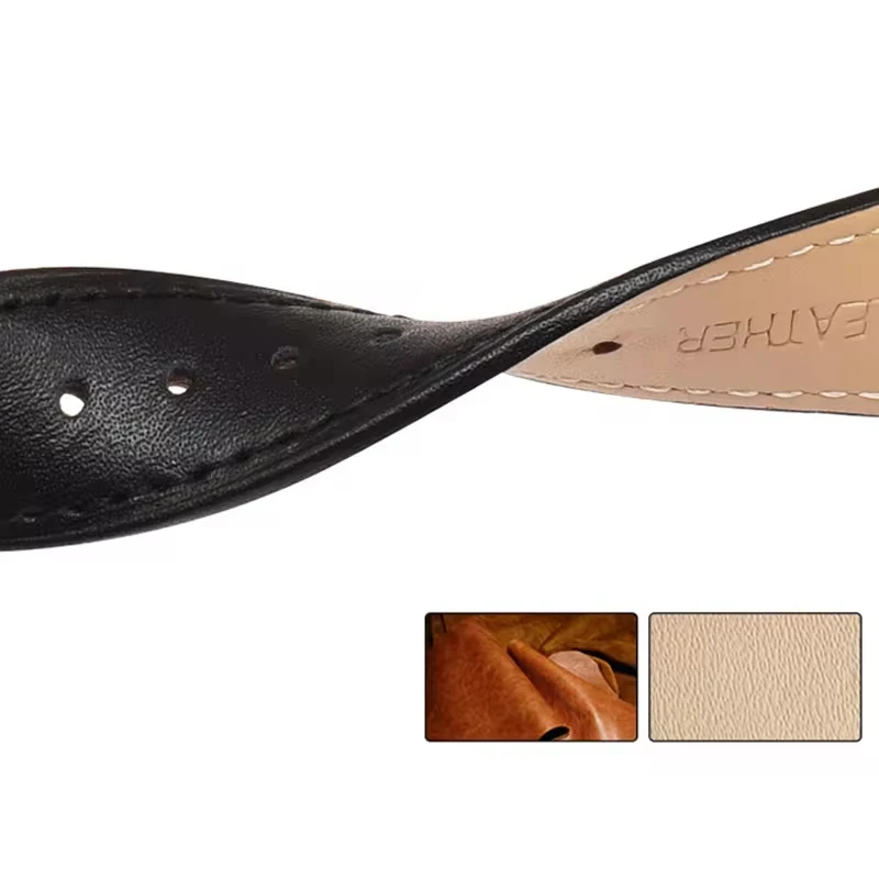 Wholesale Custom Leather Smart Strap Multi Color 18MM/20MM Universal Classic Leather Strap For Huawei Samsung Smart Watch