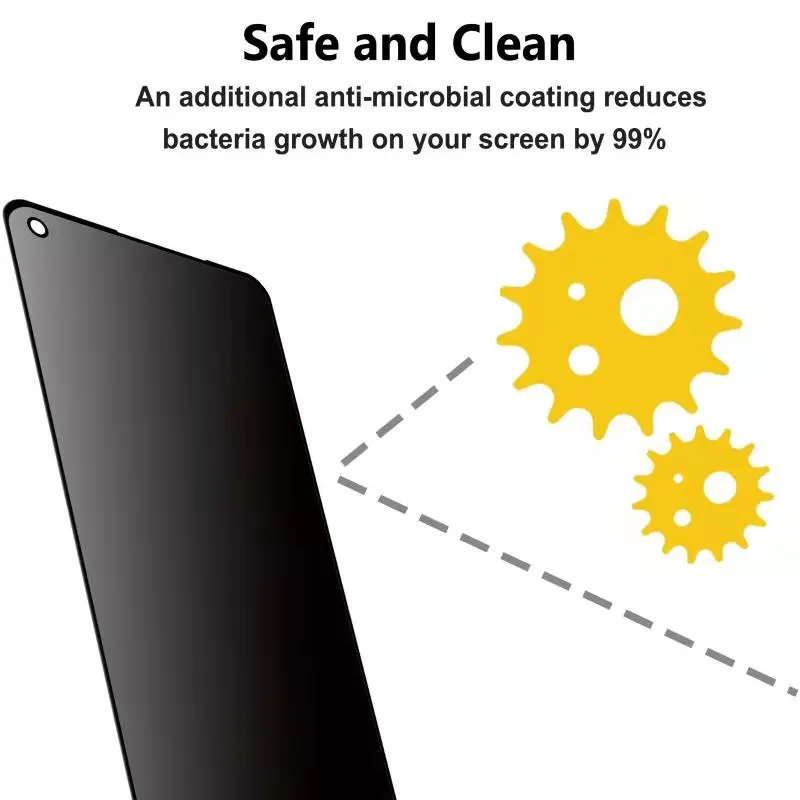 2.5d Full Cover Hd Tempered Glass Anti Spy Privacy Screen Protector For Oppo Realme 7pro X7 X7 Pro Reno 4se