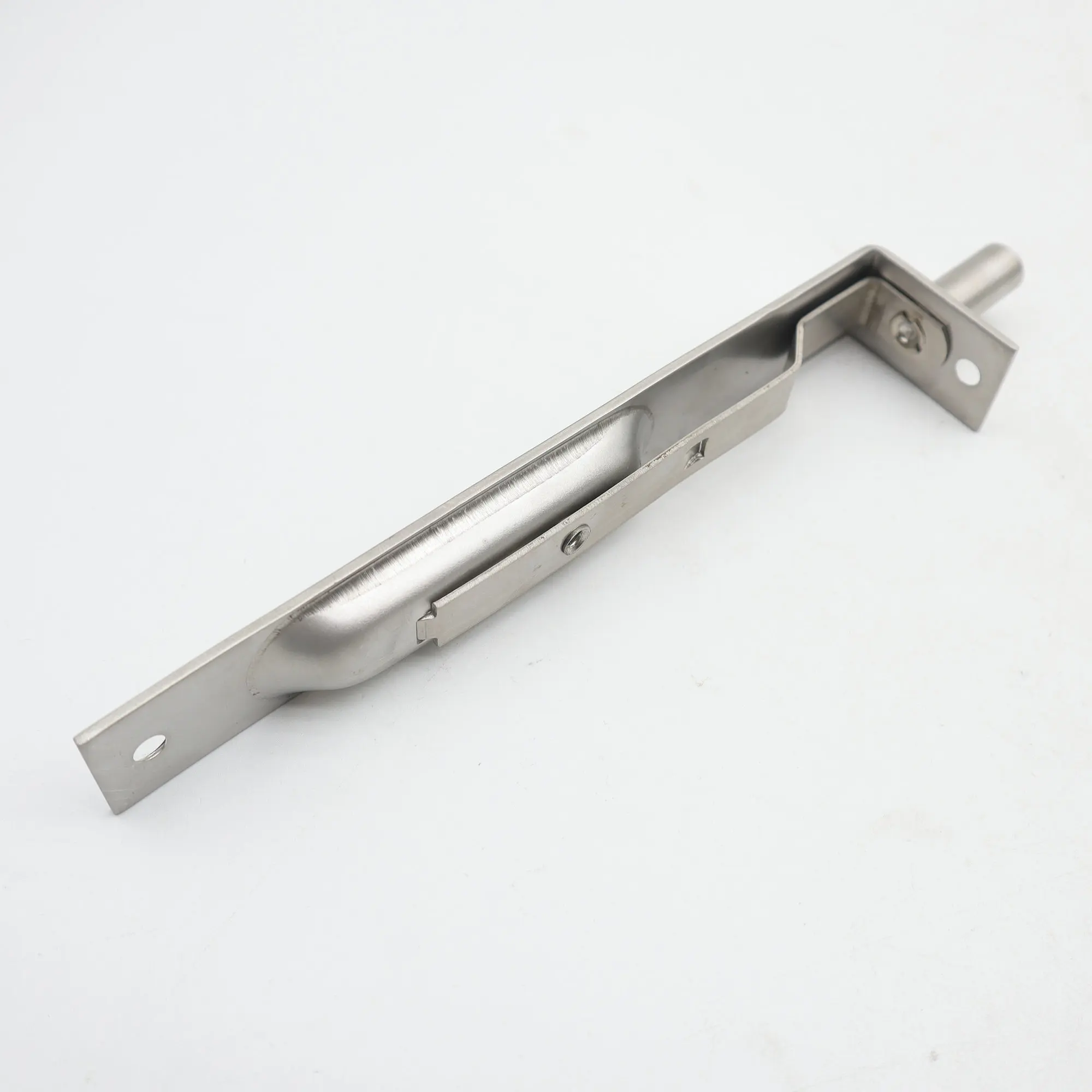 L Shaped Flush Bolt Slide Lock Bolt Steel Concealed Tower Bolt