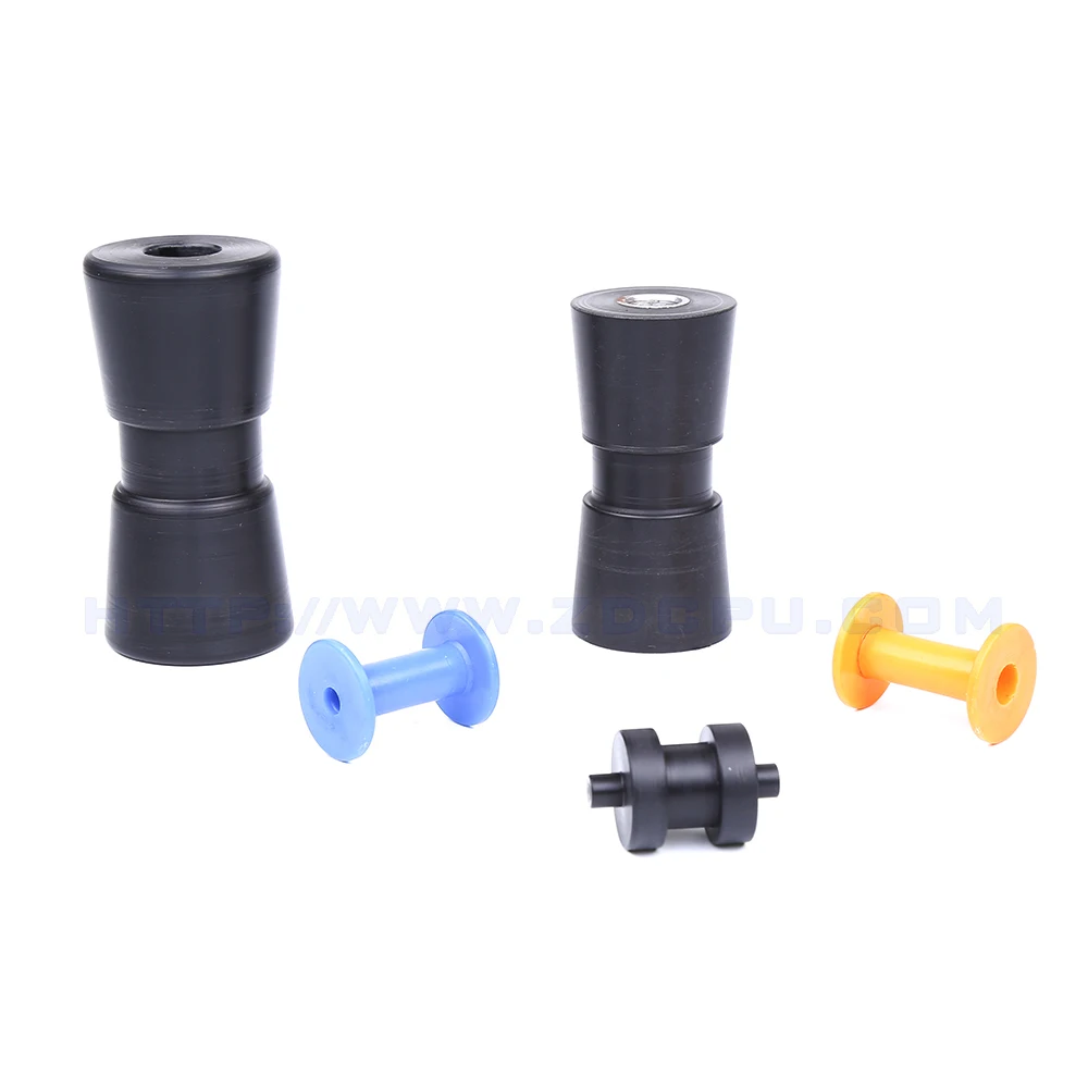 Пользовательский задний U-образный нейлоновый полиуретановый колесный ролик с уретановым покрытием