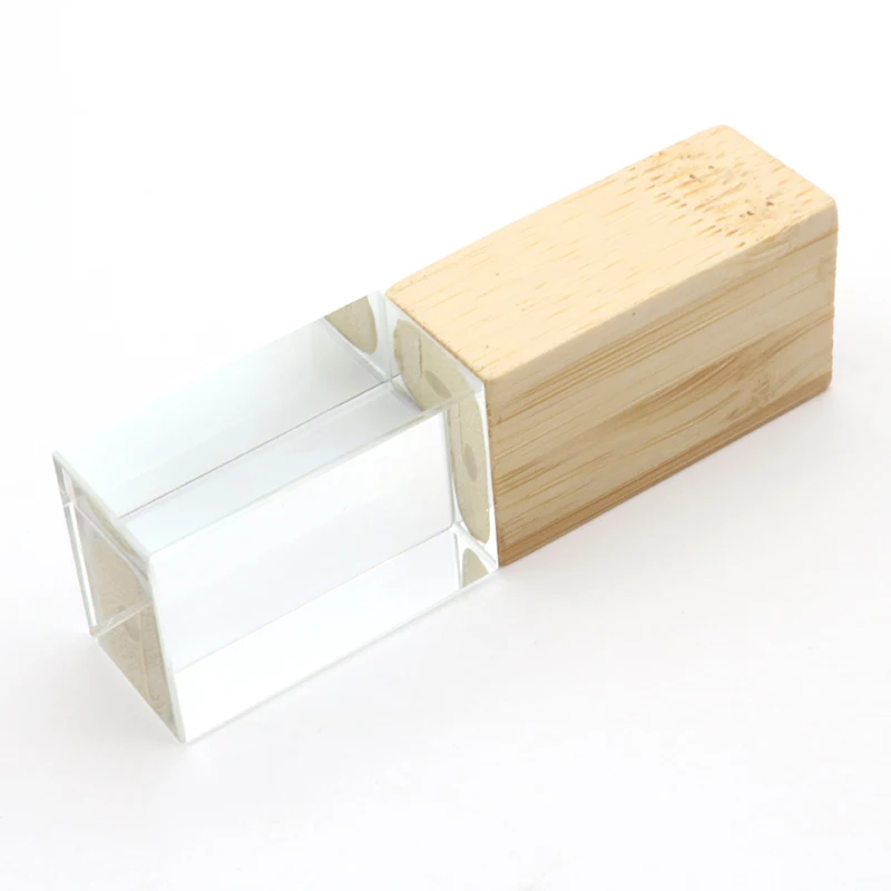 Bulk Cheapest Wedding Gifts Wood Usb Key 3.0 U Disk 4GB 8GB 16GB 32GB 64GB 128GB Crystal Wooden Usb With Box