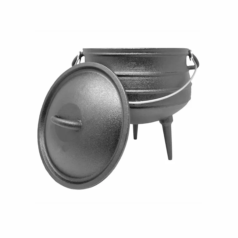 3 Leg Cast Iron Pot South Africa Cast Iron Potjie Pot Pre-seasoned For Camping Cooking Cauldron Hot Pot South Africa