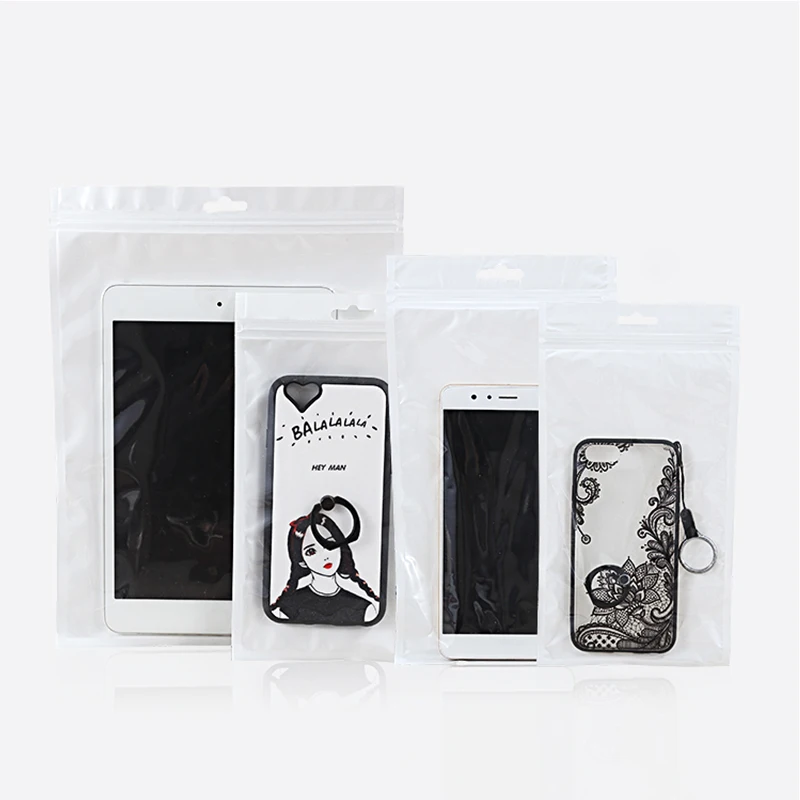 Wholesale Custom Printed Logo 3C Accessories Earphone Jewelry Packaging Bag Mobile Phone Case Packaging Bag