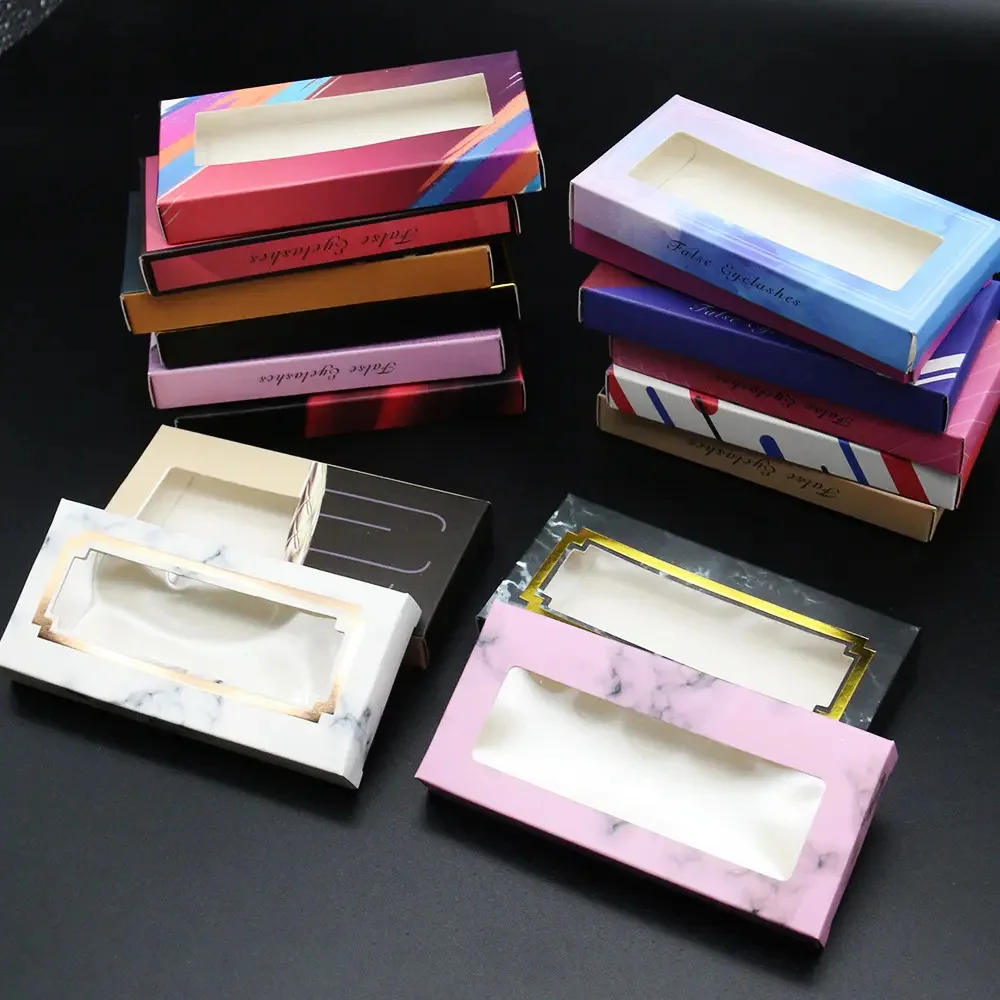 Eco-Friendly Packaging For 3D Vegan Faux Mink Lashes Environmental Friendly Box Sugarcane Bagasse Pulp Molded Biodegradable