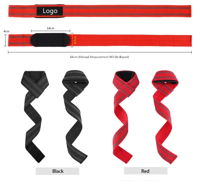 Gym Fitness Powerlifting Neoprene Padded Weightlifting Wrist Straps