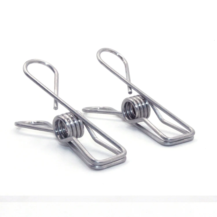 Widely used Multipurpose Laundry Clip Torsion spring Stainless Steel cloth clip hangers clothespin for home