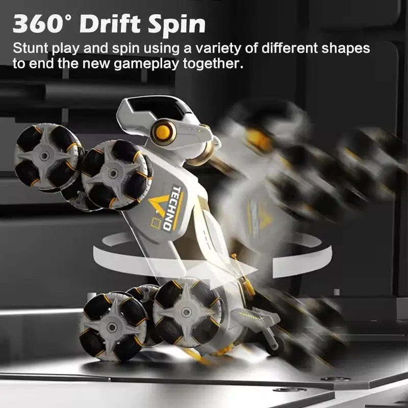 Eight-wheeled stair climbing mechanical dog remote control toy gesture sensing transform shape electric intelligent robot dog