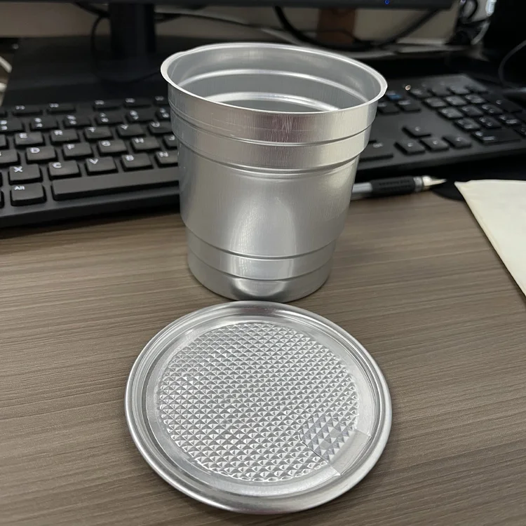 Outdoor Party Beer Coffee Cola Cold Beverage Drinkware Accessories Disposable Aluminum Drinking Cups With Lid