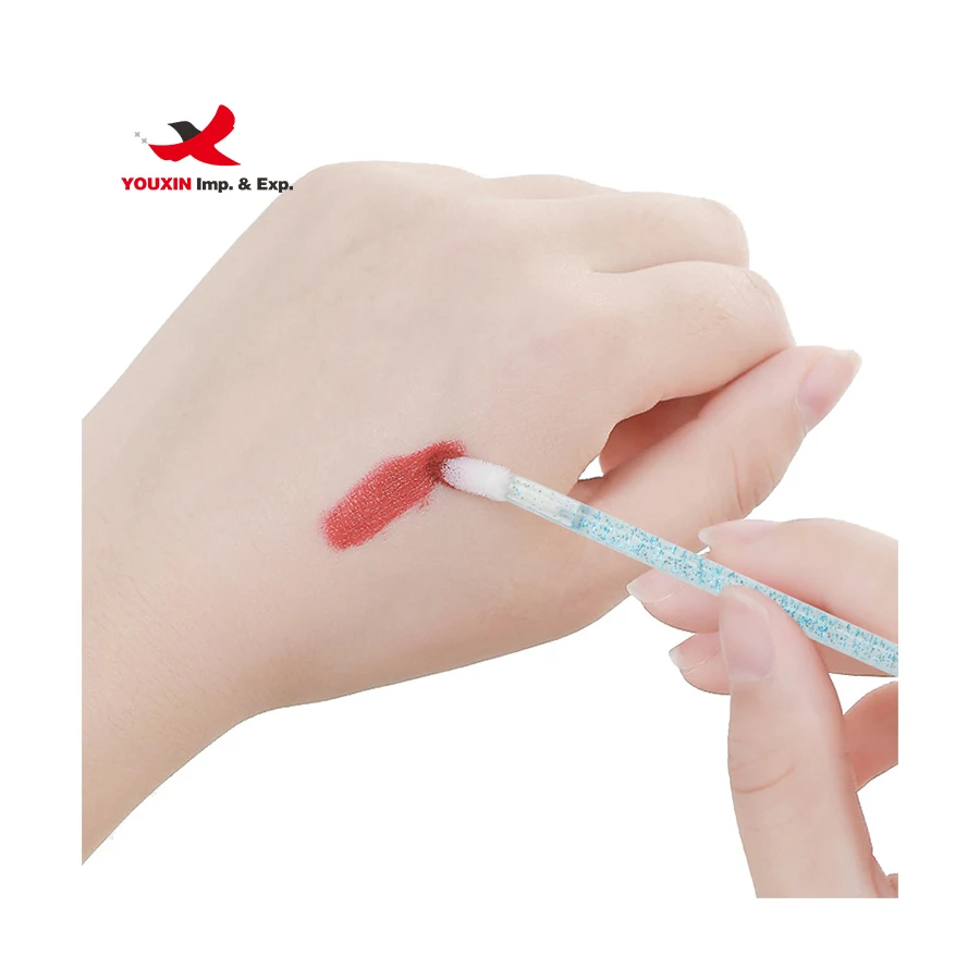 wholesale 50 pcs Disposable Lip Brushes Micro Brushes Mascara Cleaning Eyelash Brushes