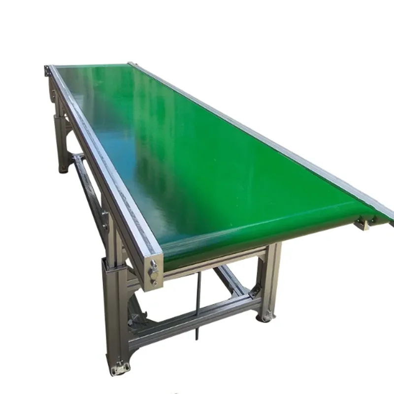 Material Handling Conveyor PVC/PU/Stainless Steel Belt Conveyor for Food Processing Industry