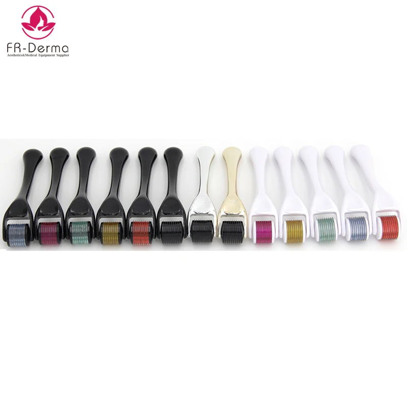 Matte Black Derma Roller  0.5mm For Face Body Beard Hair Growth Titanium Dermaroller Beard Roller darma roller for hair