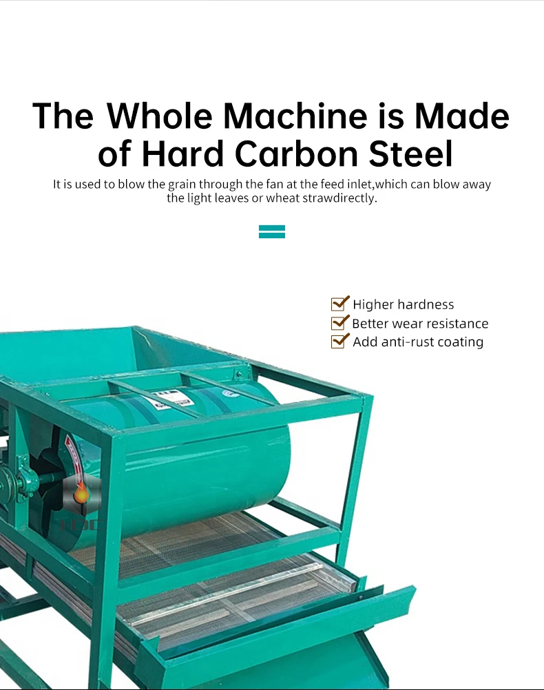 Mini Winnower Gravity Grain Cleaner Corn Paddy Cleaner With Motor