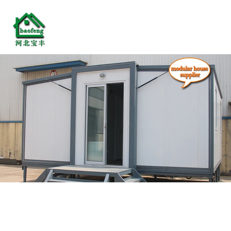 Hot selling movable expandable container house with 2 bedrooms on a good price