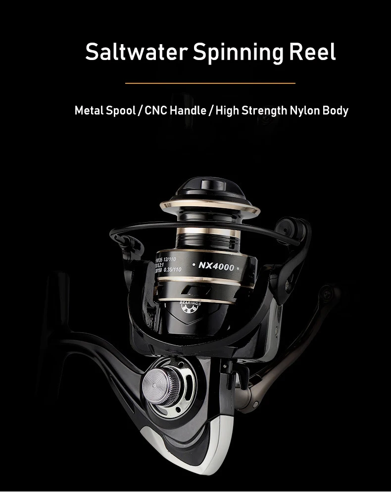 Wholesale 14 bb 2000-7000 5.2:1 long casting cnc handle saltwater lure fishing reels