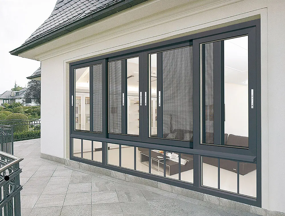 Aluminium tempered glass windows wholesale double glass waterproof aluminium sliding window