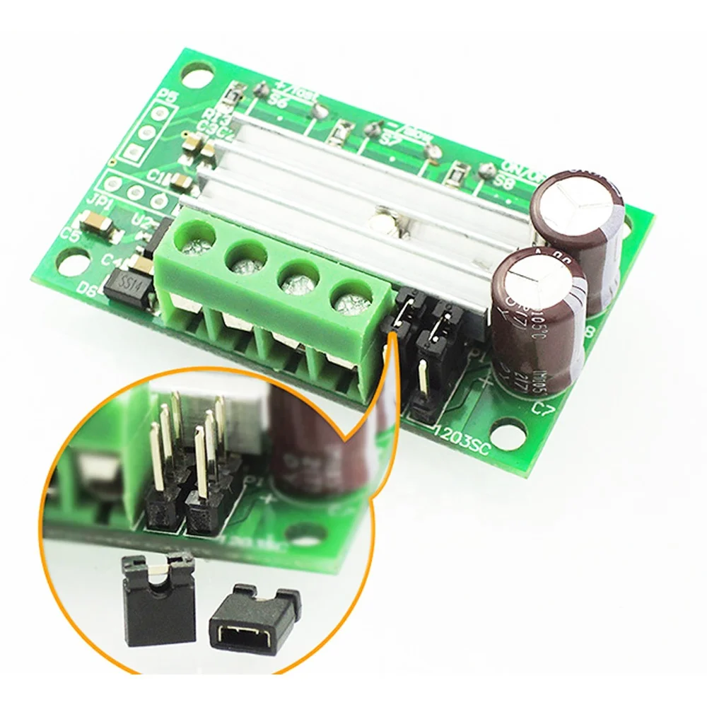 6V 12V 24V DC Motor Speed Controller with Button Switch Tact Controlling PWM Governor