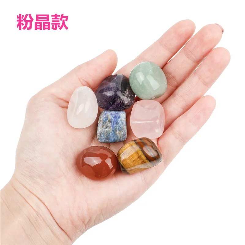 
Hot sale irregular natural crystal chakra yoga energy seven chakra stone set 