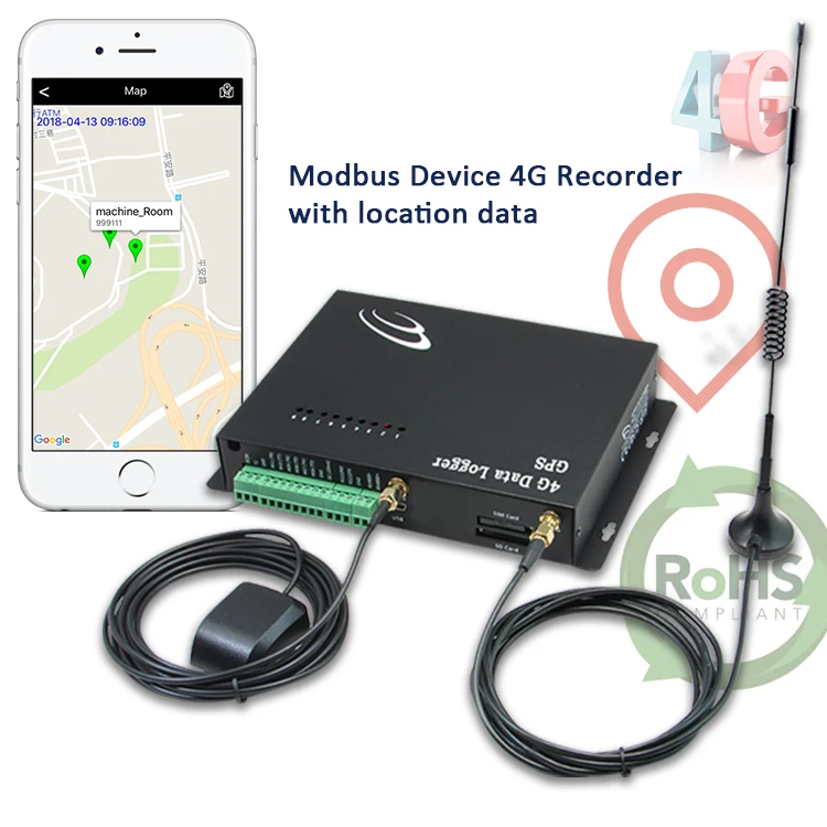 16 Modbus Data Registers Pulse Counter Modbus 4G Network GPS Data Logger for agricultural farming