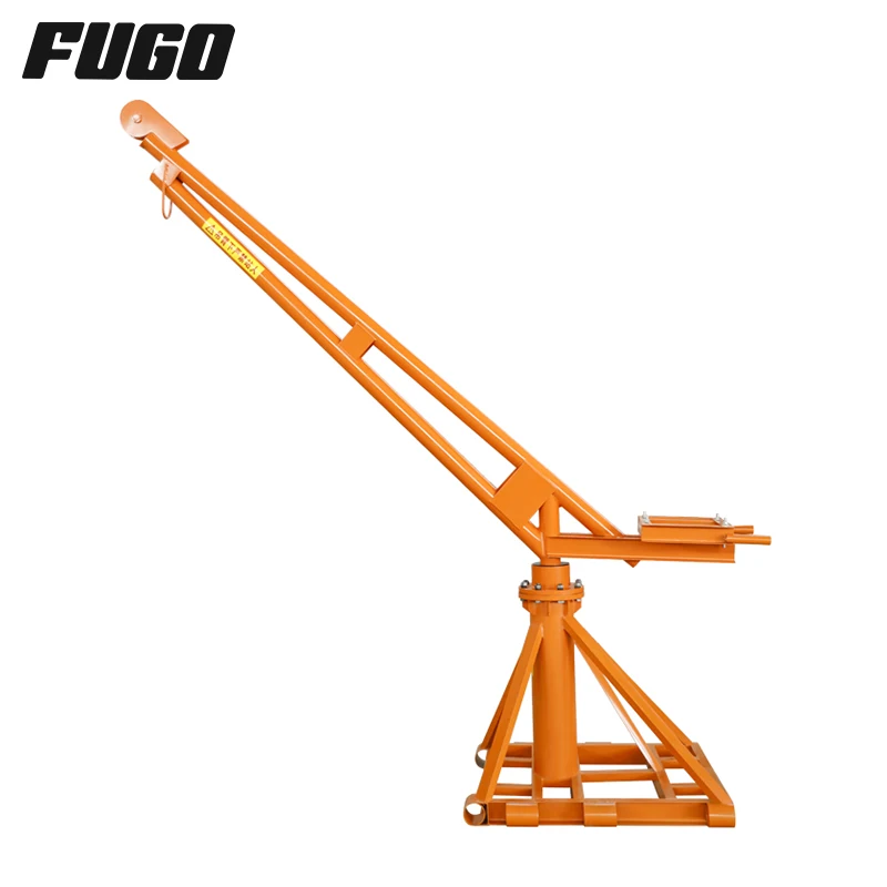 360 degrees rotate 500kg 1000kg 2000kg small outdoor use mini engine crane construction materials lift crane