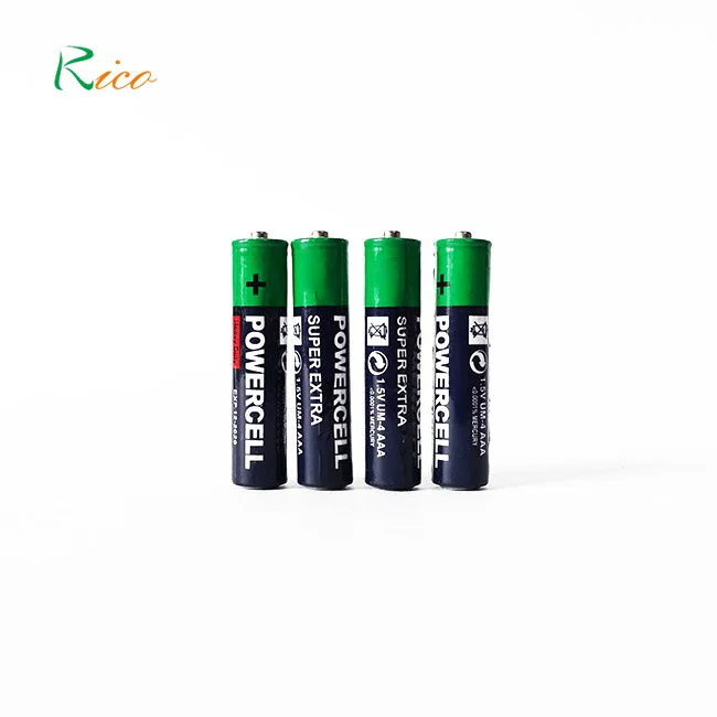 Powercell UM-4 Size 1 5v Dry Battery R03 U M4 AAA 1.5v Pencil Battery for Remote Control Toys Camera Heavy Duty Battery