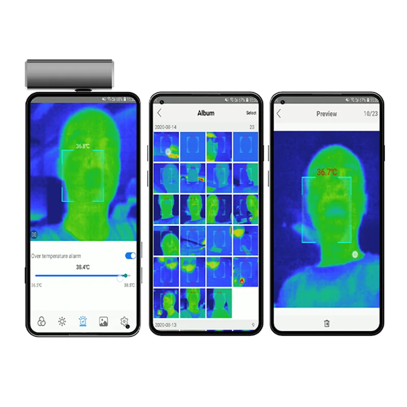 Android smartphonec ellphone use infrared thermal imaging  camera mobile phone thermal camera