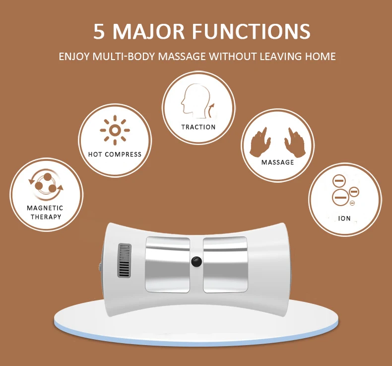 pvc massage pillow for Comfort and Relaxation contour massage bed pillow with anion