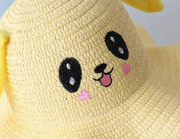 2023082085 Jumping Eers Baby Children Brim Sun Hat paper Straw knitted beach hats 2-8 years
