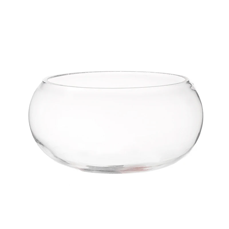 Wholesale Goldfish Bowl Small Round Clear Glass Fish Bowl Decoration Large Aquarium Tank