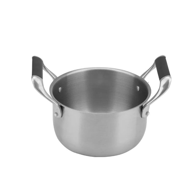 Stainless steel BBQ basting pot barbecue sauce pot with handles BBQ grilling utensils