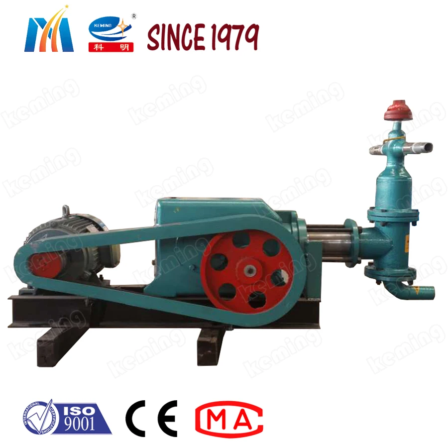 KBW Electric single cylinder pumps Piston Mud Pump for slurry grouting and drilling with gauge