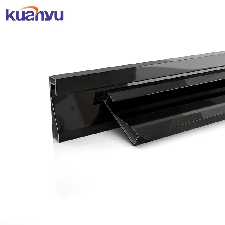 Gold Stainless Steel Skirting Baseboard Trim Baseboard Decorative For Wall Corner Strip Skirting Board With Led Light