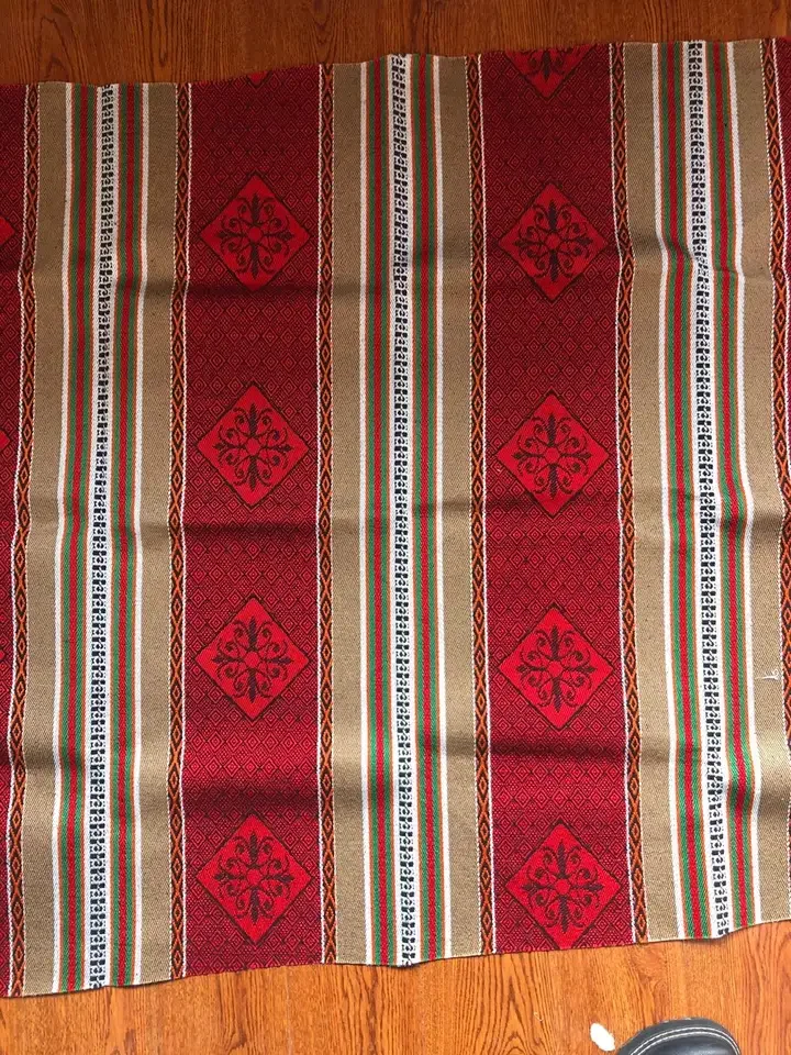 Arabic Style Polyester Jacquard Fabric Middle East Sadu Sofa Fabric Yarn Dyed Fabric For Upholstery