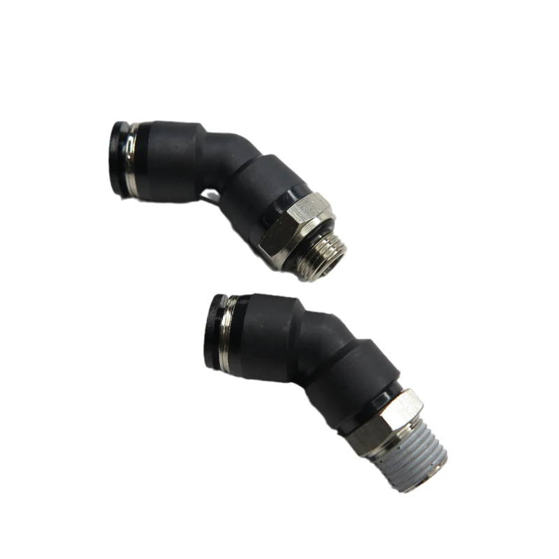 PL 135 Fitting One Touch Angle Connect Pneumatic Plastic Air Push Fitting
