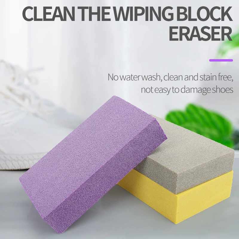 Factory Wholesale Portable Suede Eraser Sneaker Shoe Cleaning Eraser Matte Leather Fabric Care Shoe Rubber