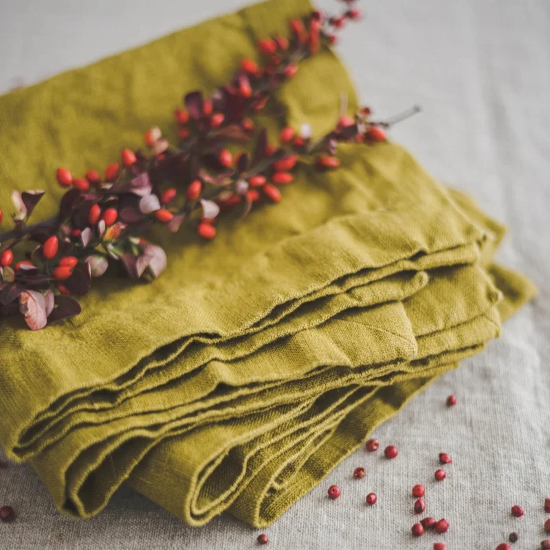 LY-Wholesale custom French restaurant wedding dinner hemstitch events cloth linen 40*40 table napkin