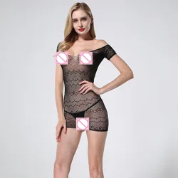 female erotic black fishnet hollow sexy underwear sexy see-through open file underwear women lady black cheapest sexy lingerie