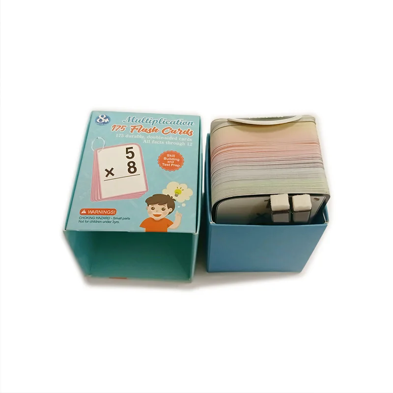 Family Game Playing Cards Word Kids Flash Card Learning Educational Cognitive Cards Game