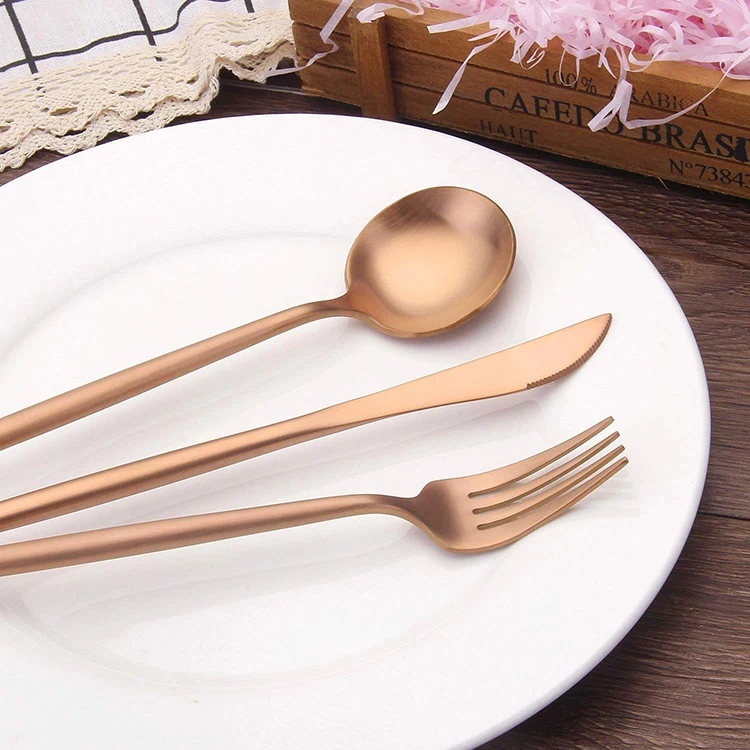 
High Quality 4Pcs Portugal Eco Friendly Cutlery Stainless Steel 