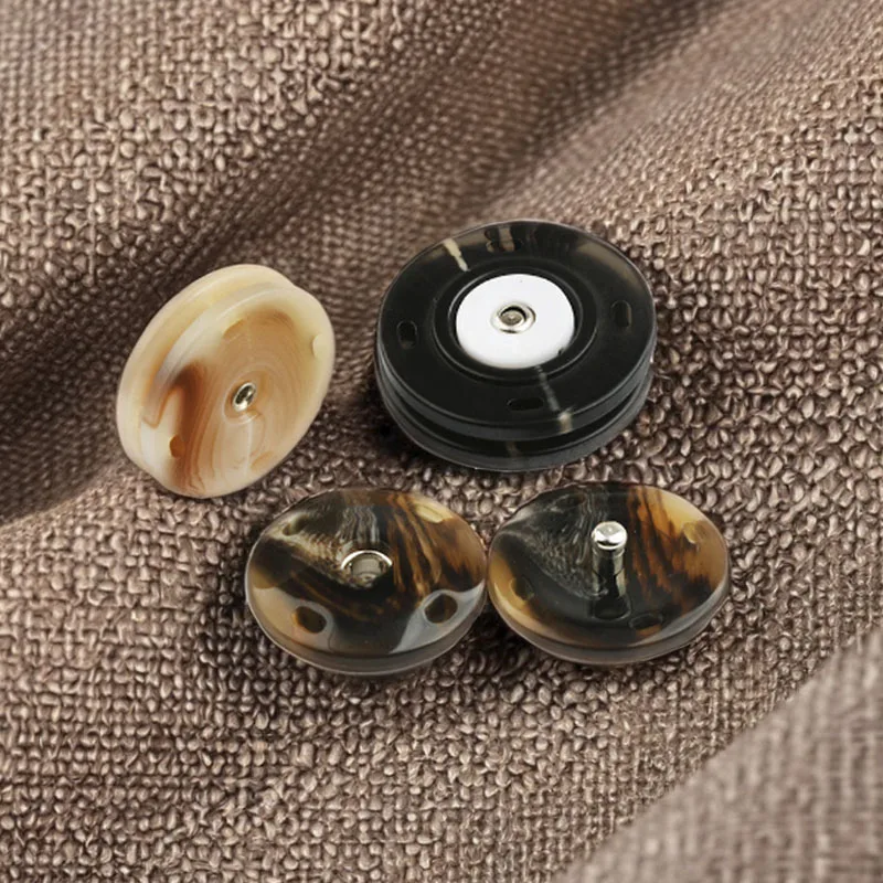 Wholesale 18mm 2 Parts Resin Horn Snap Buttons 20mm Western Press Snap fasteners for Clothes Jacket Overcoat