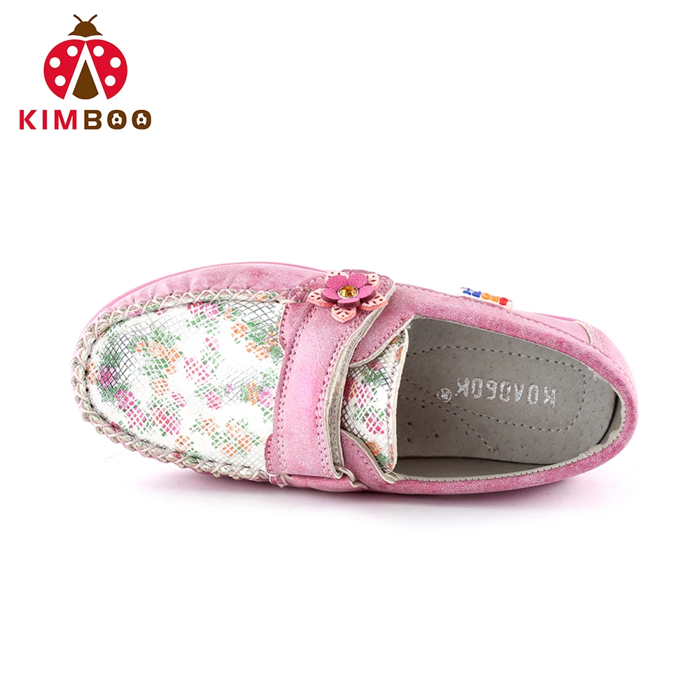 
New model child long flat leather loafers shoes for girls 