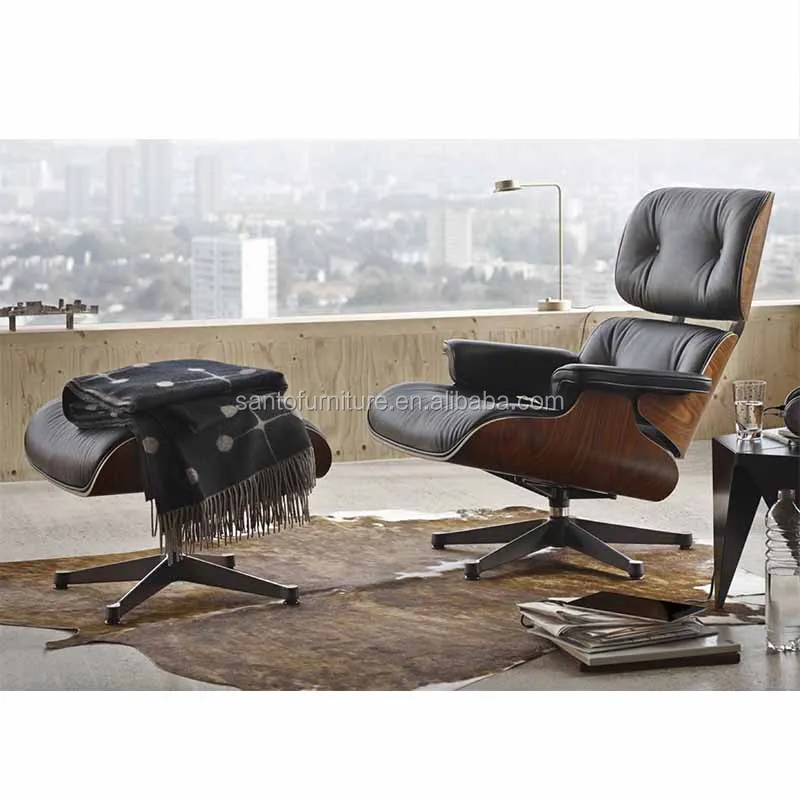 
Italian Light Luxury Single Sofa Chair Hotel Leather Casual Retro Lounge Chair 