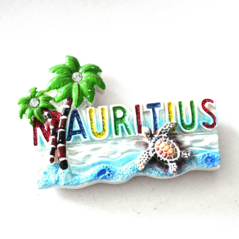 Wholesale custom design Dubai Mauritius tourist souvenir resin dodo bird refrigerator magnet