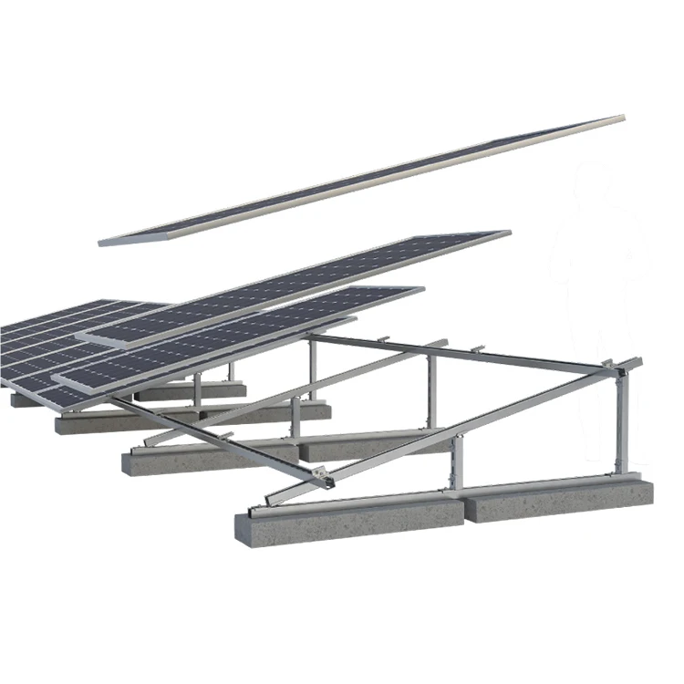 Оцинкованная стальная солнечная панель опорная рама Штатив регулируемая структура для плоской бетонной цементной крыши
