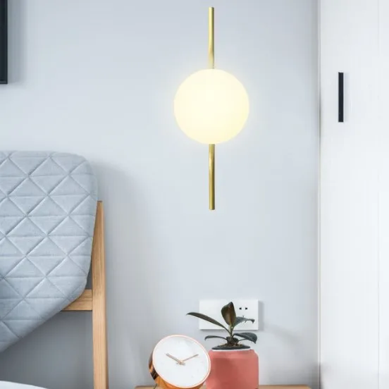 Modern Gold Wall Sconce Lighting Retro Vintage Copper Wall Lamp Design Wall Decor Light For Bedroom Hotel