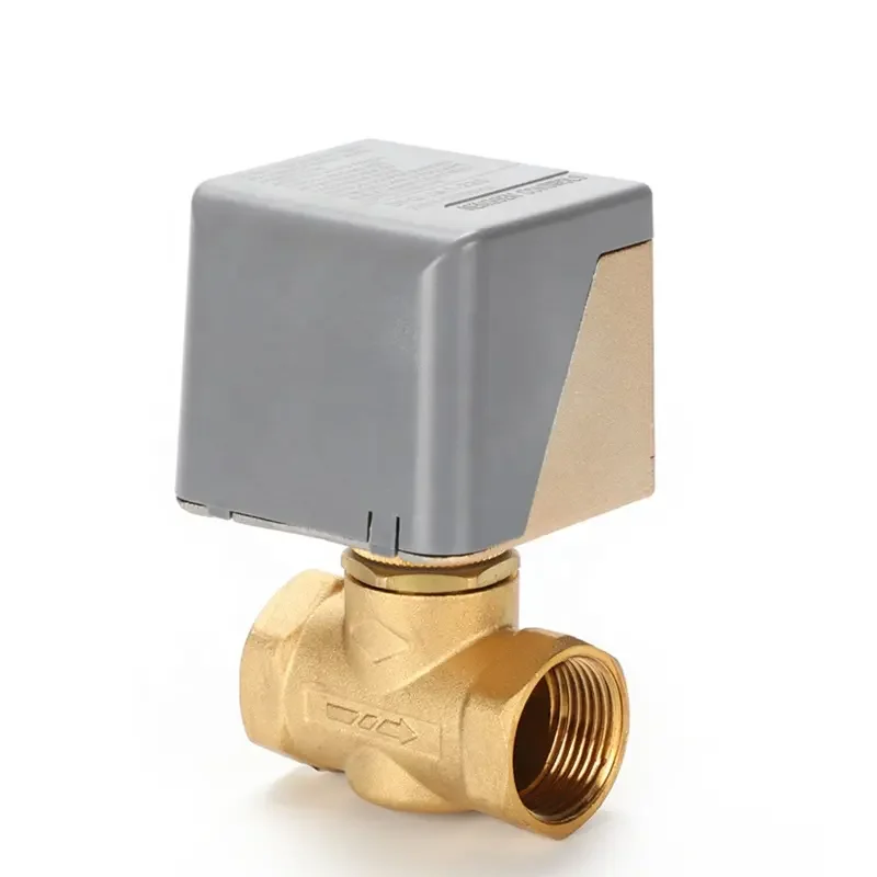 Моторизованный шаровой клапан OEM ODM Hvac-контроль кованая латунная система отопления с приводом от двигателя цена клапаны катушки вентилятора