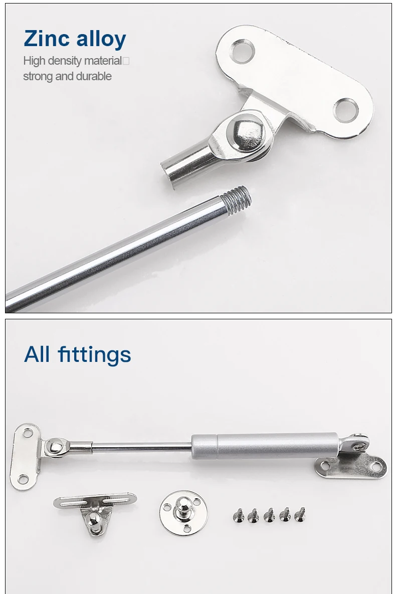ROEASY Kitchen Lid Stay Support Lift Strut Furniture Hardware Fitting Upward Cabinet Gas Spring for Furniture Cabinet Kit