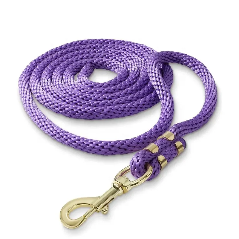 Strong Nylon Braided Rope Leash by Manufacturer Personalized Dog Walking and Outdoor Training Lead with Waxed Thread