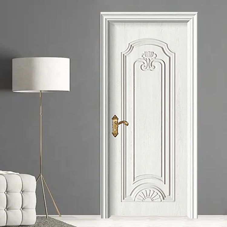 TECHTOP 2025 New Design Driveway Swing Gate Front Doors for Houses Modern Wooden Single Door Slab With Frame Use Home